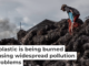 Workers prepare to burn imported plastic waste at a dump in East Java, Indonesia, in 2018. Ulet Ifansasti/Getty Images